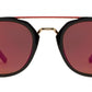 Wholesale - PL Hart - Polarized Round Horn Rimmed with Brow Bar Plastic Sunglasses - Dynasol Eyewear