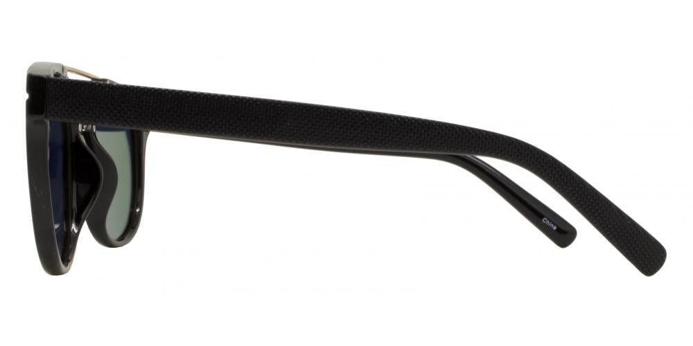 Wholesale - PL Hart - Polarized Round Horn Rimmed with Brow Bar Plastic Sunglasses - Dynasol Eyewear