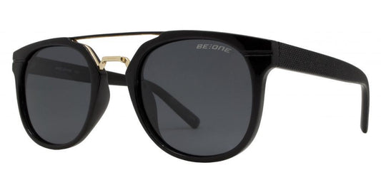 Wholesale - PL Hart - Polarized Round Horn Rimmed with Brow Bar Plastic Sunglasses - Dynasol Eyewear