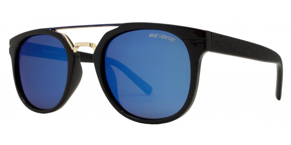 Wholesale - PL Hart - Polarized Round Horn Rimmed with Brow Bar Plastic Sunglasses - Dynasol Eyewear