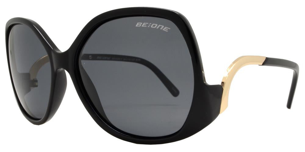 Wholesale - PL Beverly - Polarized Women Butterfly Frame with Curved Temple Plastic Sunglasses - Dynasol Eyewear