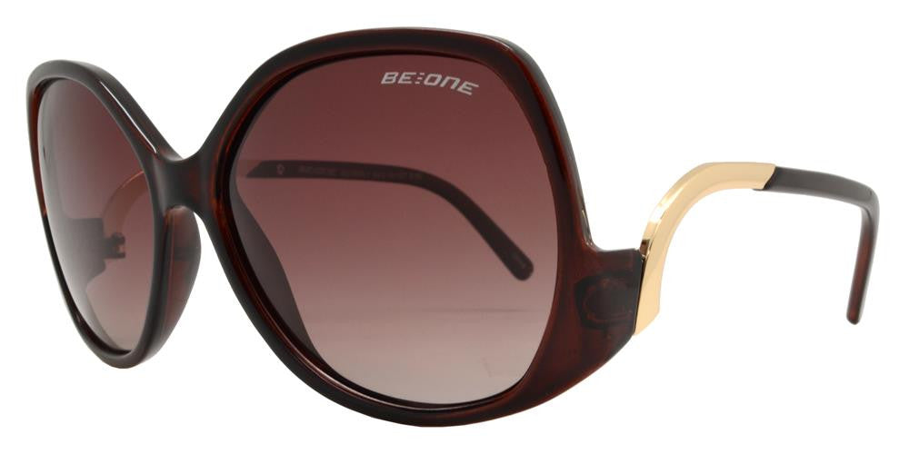 Wholesale - PL Beverly - Polarized Women Butterfly Frame with Curved Temple Plastic Sunglasses - Dynasol Eyewear