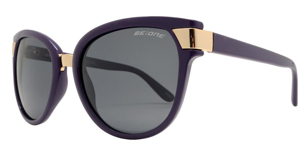 Wholesale - PL Bristol - Polarized Women Cat Eye Metal Detail Plastic Sunglasses - Dynasol Eyewear