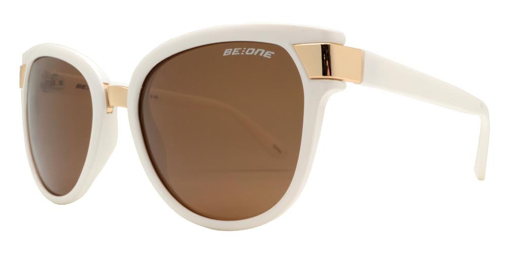 Wholesale - PL Bristol - Polarized Women Cat Eye Metal Detail Plastic Sunglasses - Dynasol Eyewear