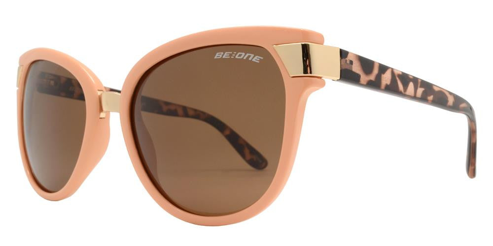 Wholesale - PL Bristol - Polarized Women Cat Eye Metal Detail Plastic Sunglasses - Dynasol Eyewear