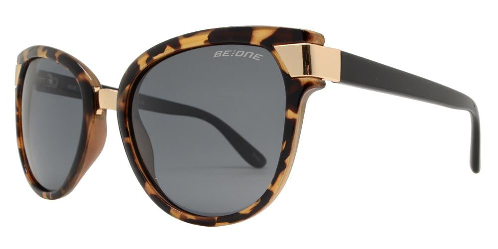 Wholesale - PL Bristol - Polarized Women Cat Eye Metal Detail Plastic Sunglasses - Dynasol Eyewear