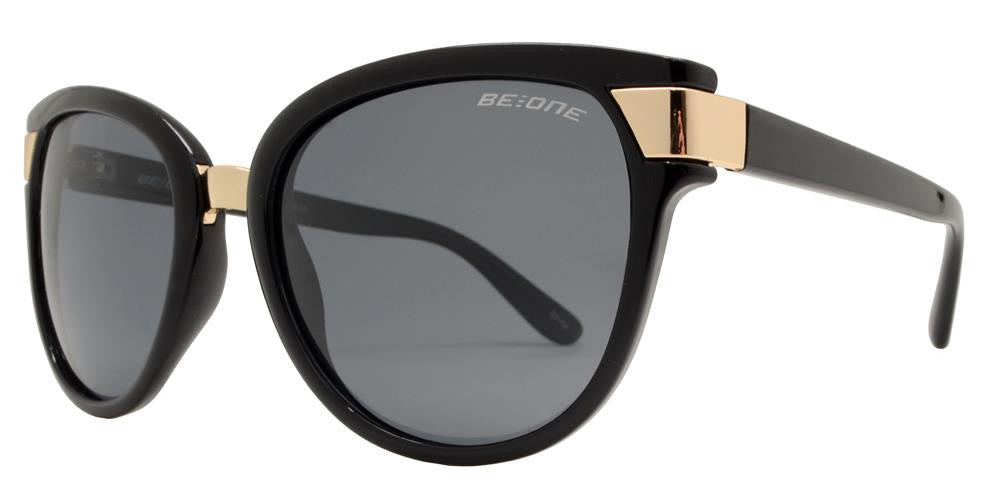 Wholesale - PL Bristol - Polarized Women Cat Eye Metal Detail Plastic Sunglasses - Dynasol Eyewear