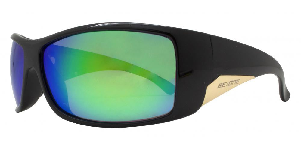 Wholesale - PL Charlie - Polarized Men Classic Sport Wrap Around Plastic Sunglasses - Dynasol Eyewear