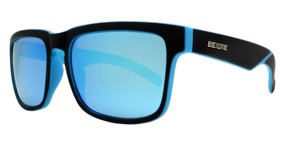 Wholesale - PL Chris - Polarized Men Square Horn Rimmed with Keyhole Sport Plastic Sunglasses - Dynasol Eyewear