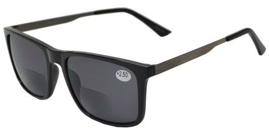 RS 8834 BF - Bifocal Reading Sunglasses For Big Head Large Men TR 90 Frame