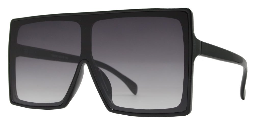 7985 OC - One Piece Flat Lens Flat Top Sunglasses