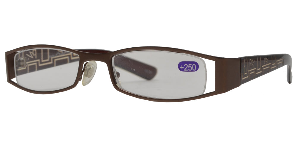 RS 1375 - Metal Rectangular Reading Glasses