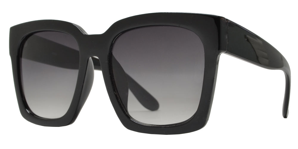 8888 - Fashion Square Oversized Plastic Sunglasses