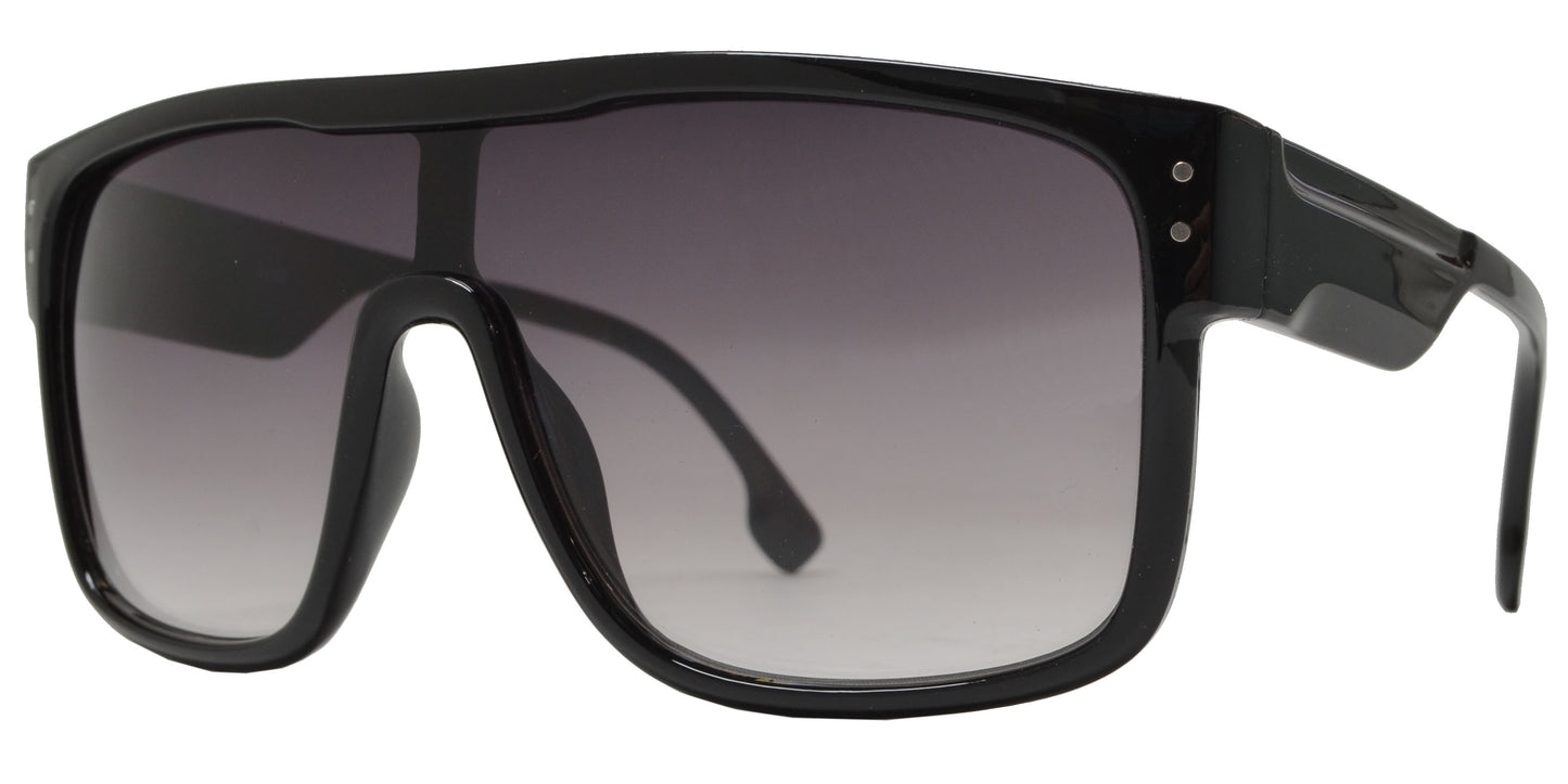 8892 - One Piece Square Sports Sunglasses