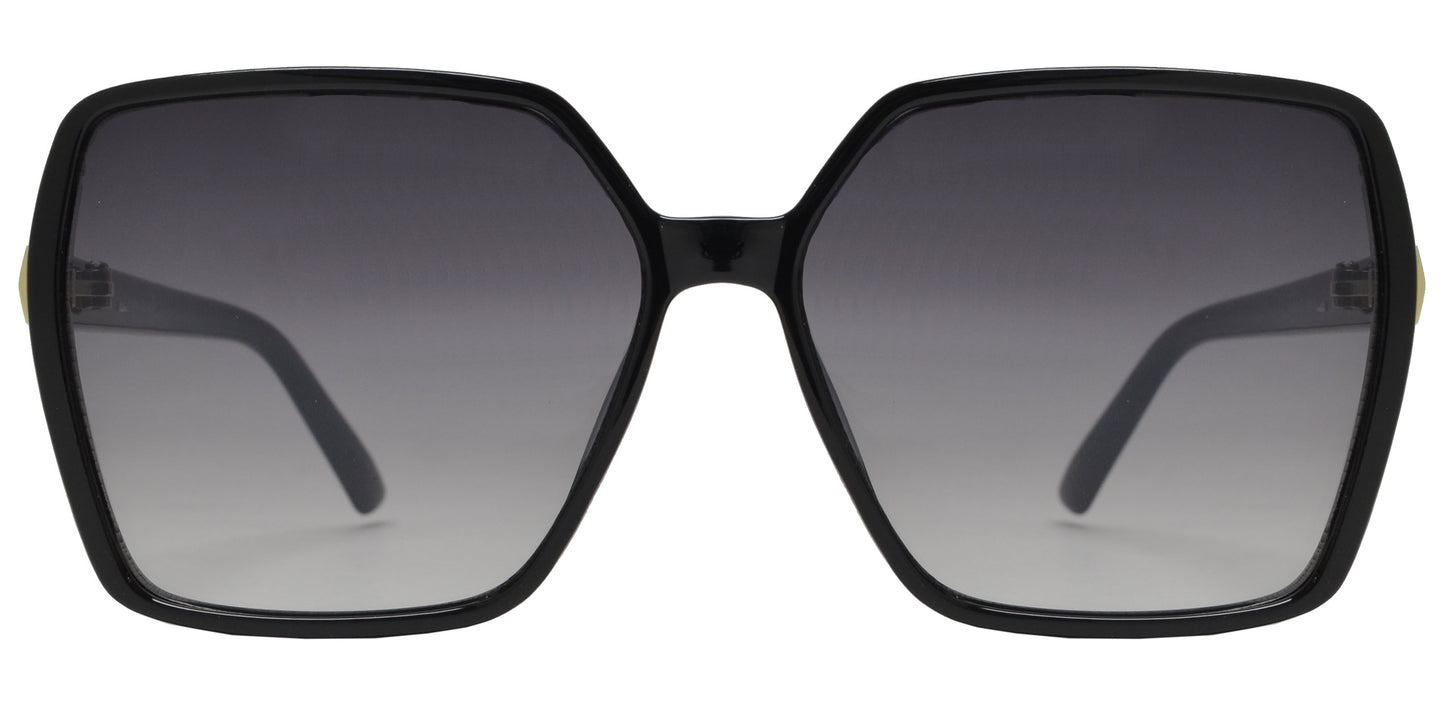 FC 6524 - Fashion Square Butterfly Plastic Sunglasses