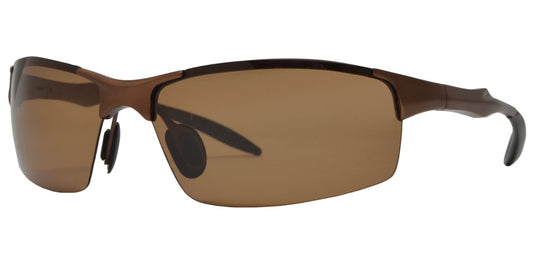 XD PL 381 - Polarized Aluminum-Magnesium Alloy Full Frame Rectangular Rimless Sunglasses