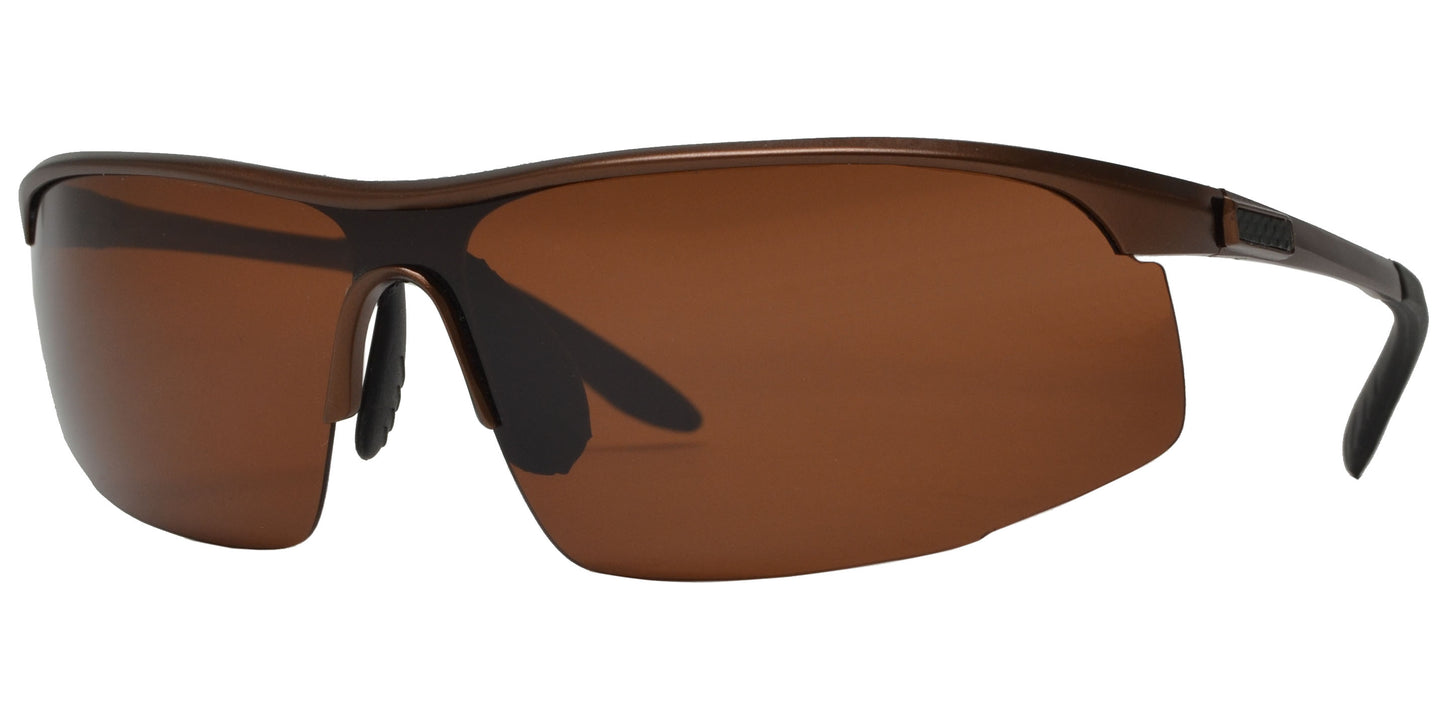 XD PL 300 - Polarized Aluminum-Magnesium Alloy Full Frame Semi Rimless Sunglasses