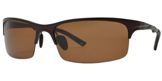 XD PL 175 - Polarized Aluminum-Magnesium Alloy Full Frame Semi Rimless Sunglasses