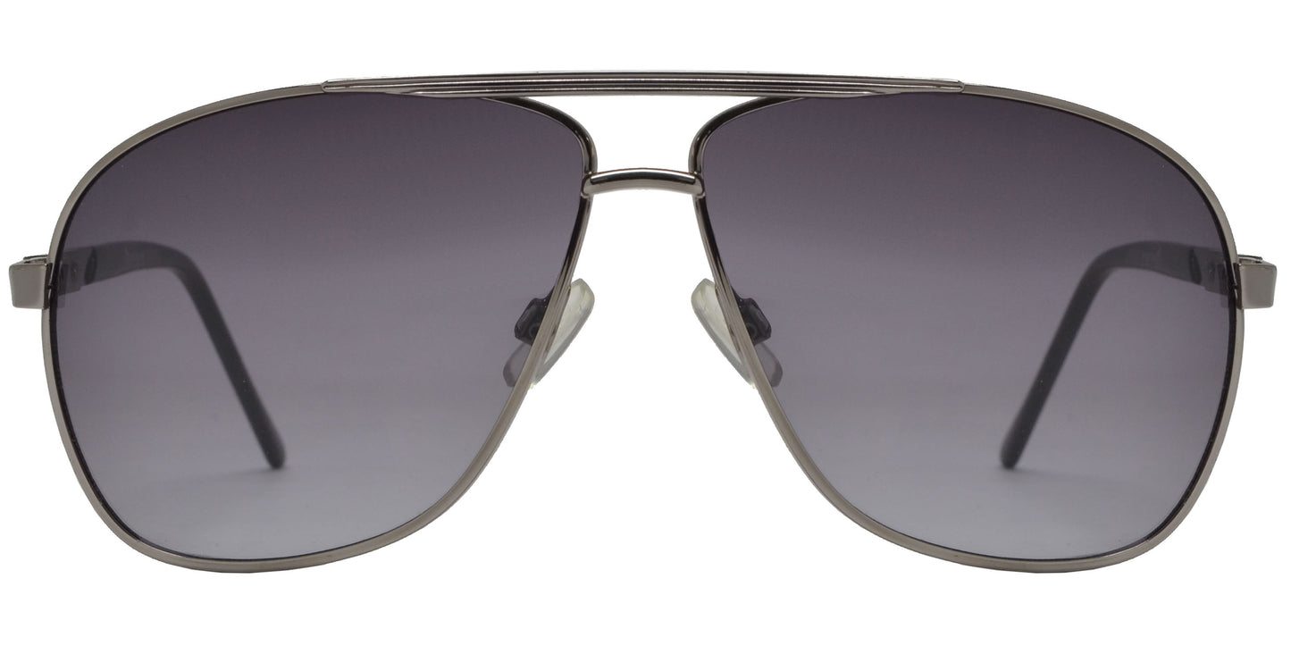 OX 2860 - Classic Square Aviator with Brow Bar Metal Sunglasses