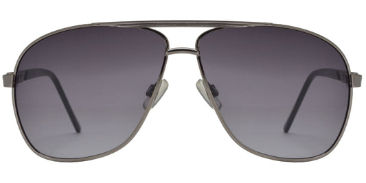 OX 2860 - Classic Square Aviator with Brow Bar Metal Sunglasses