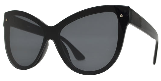 8906 - One Piece Cat Eye Plastic Sunglasses