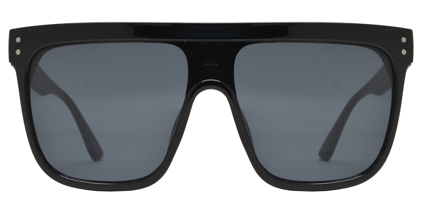 5171 - One Piece Lens Flat Top Sunglasses