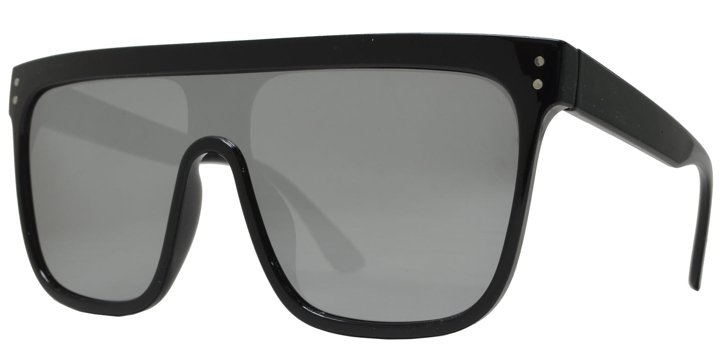 5171 - One Piece Lens Flat Top Sunglasses