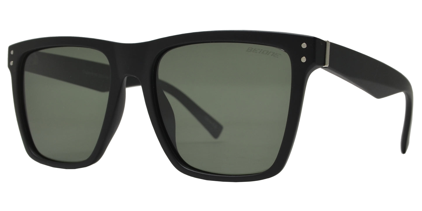 PL Cupertino - Polarized Flat Top Square Plastic Sunglasses