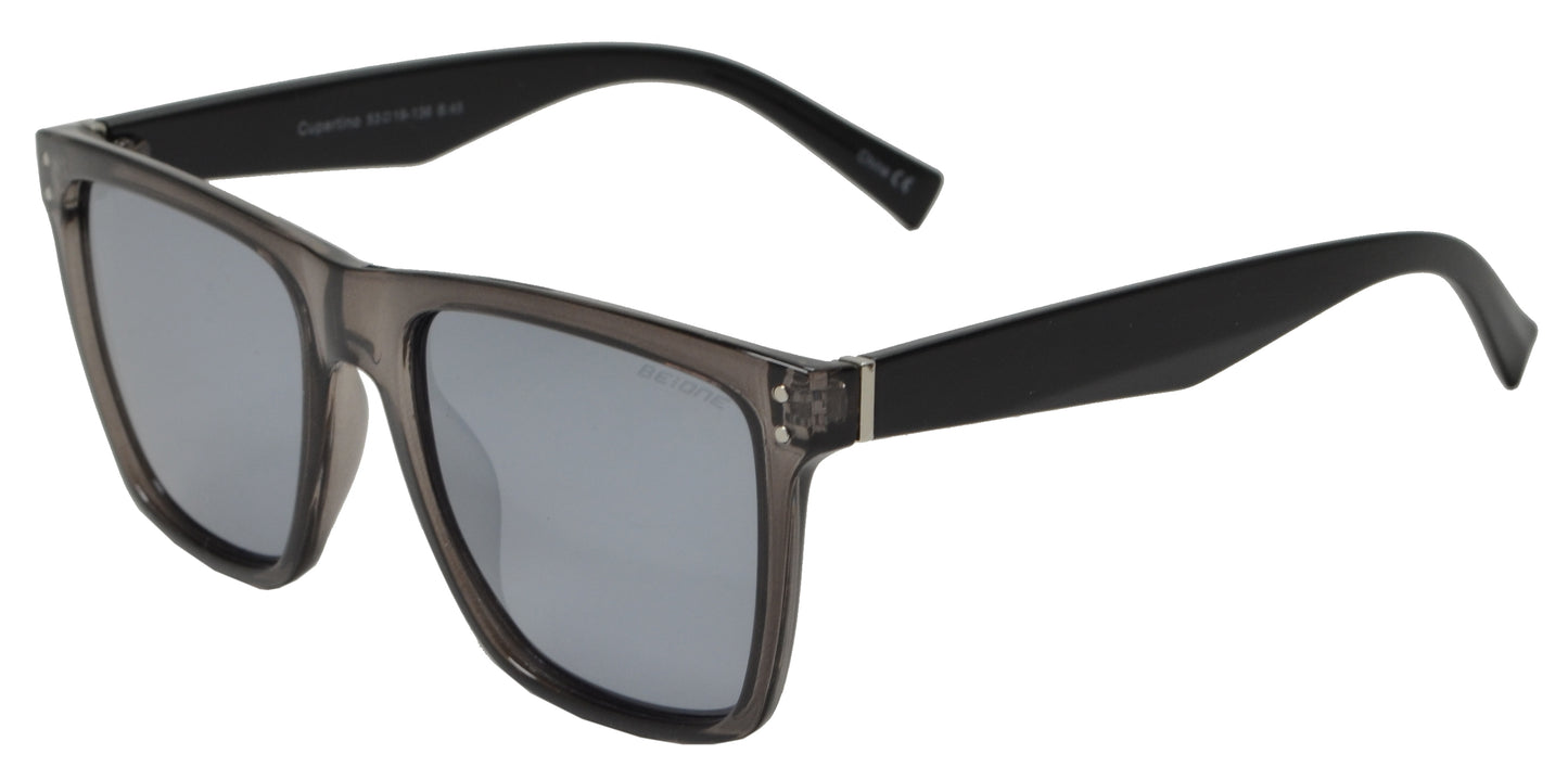 PL Cupertino - Polarized Flat Top Square Plastic Sunglasses