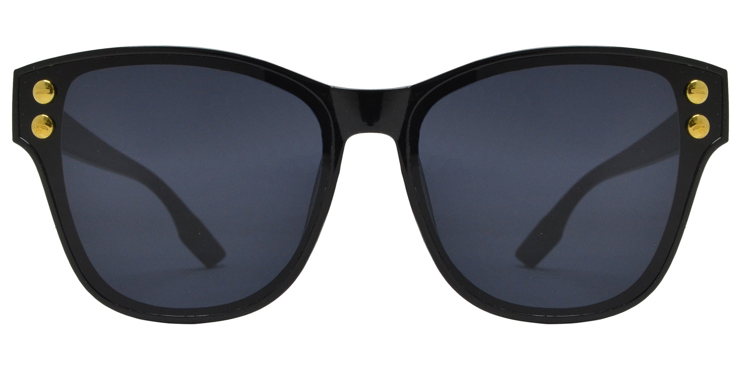 8921 - Fashion Plastic Sunglasses with Flat Lens