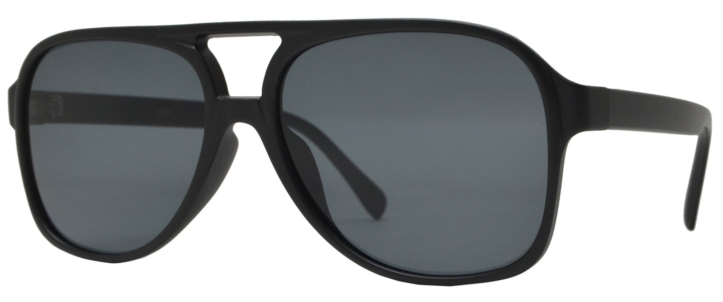 5187- Retro Square Aviator Plastic Sunglasses