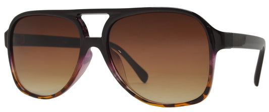 5187- Retro Square Aviator Plastic Sunglasses