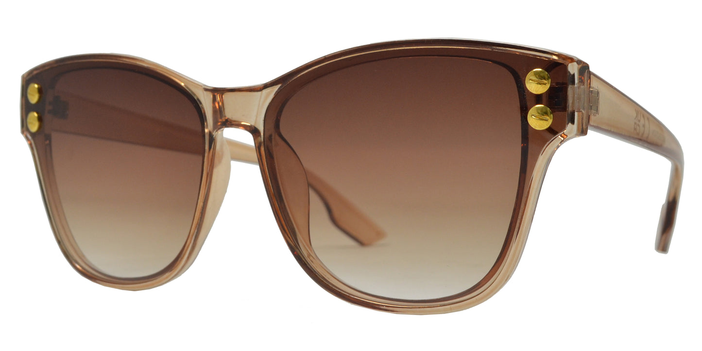 8921 - Fashion Plastic Sunglasses with Flat Lens
