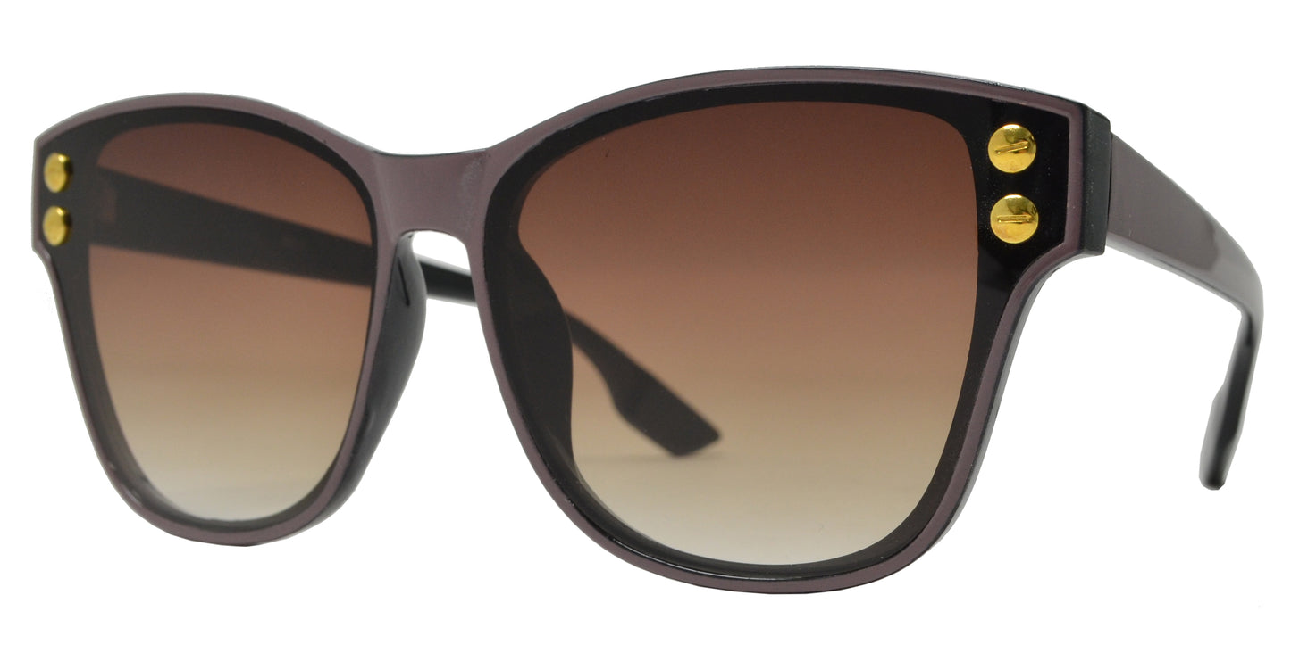 8921 - Fashion Plastic Sunglasses with Flat Lens