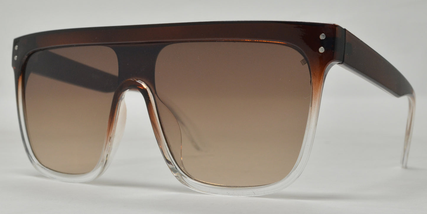 5171 - One Piece Lens Flat Top Sunglasses