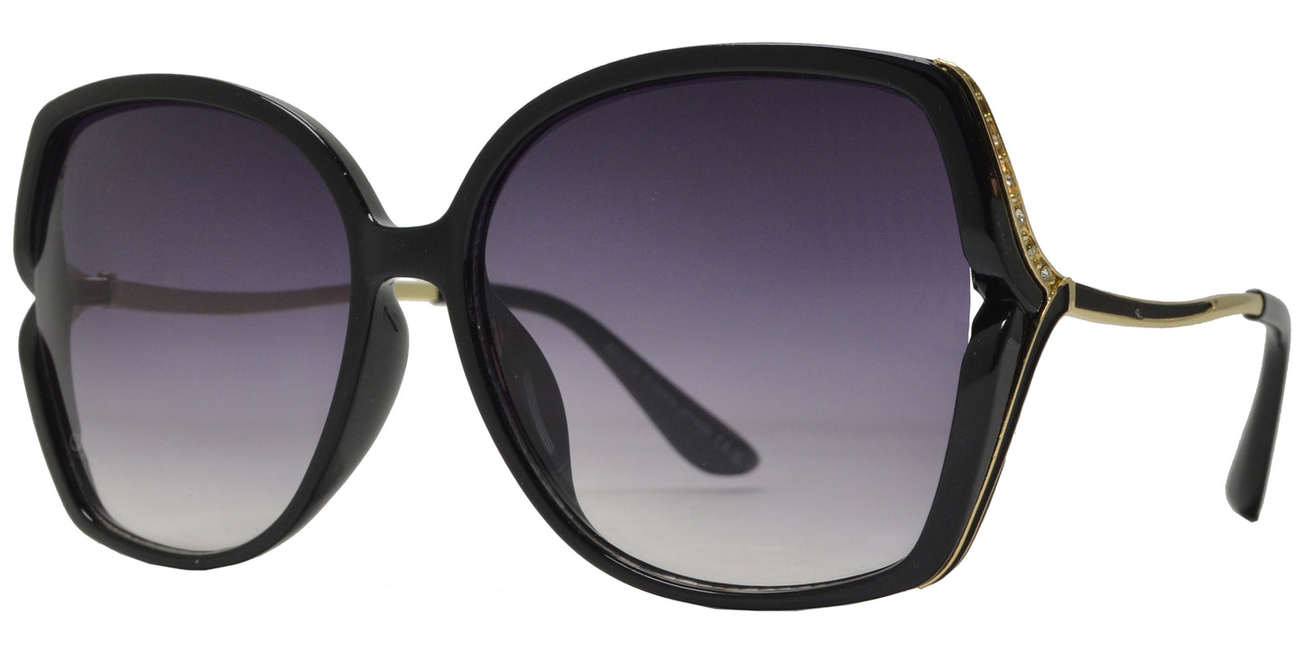 8013 - Plastic Sunglasses with Rhinestones