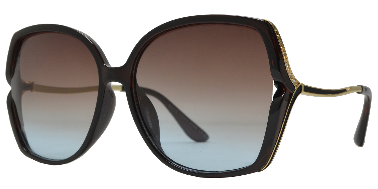 8013 - Plastic Sunglasses with Rhinestones