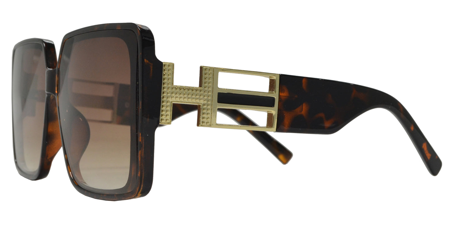 5194 - Square Flat Lens Plastic Sunglasses