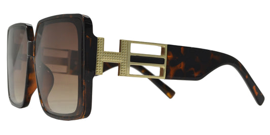 5194 - Square Flat Lens Plastic Sunglasses