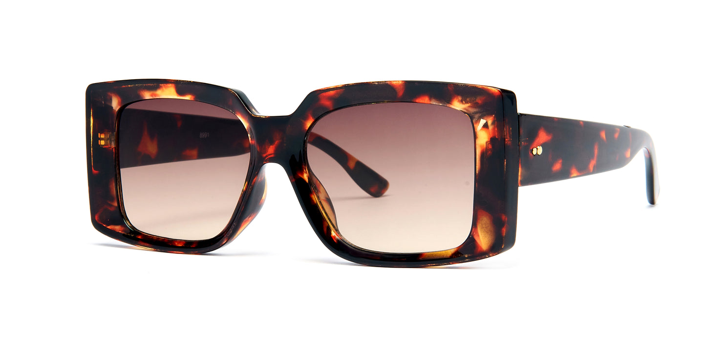 8991 Plastic Rectangular Women Sunglasses