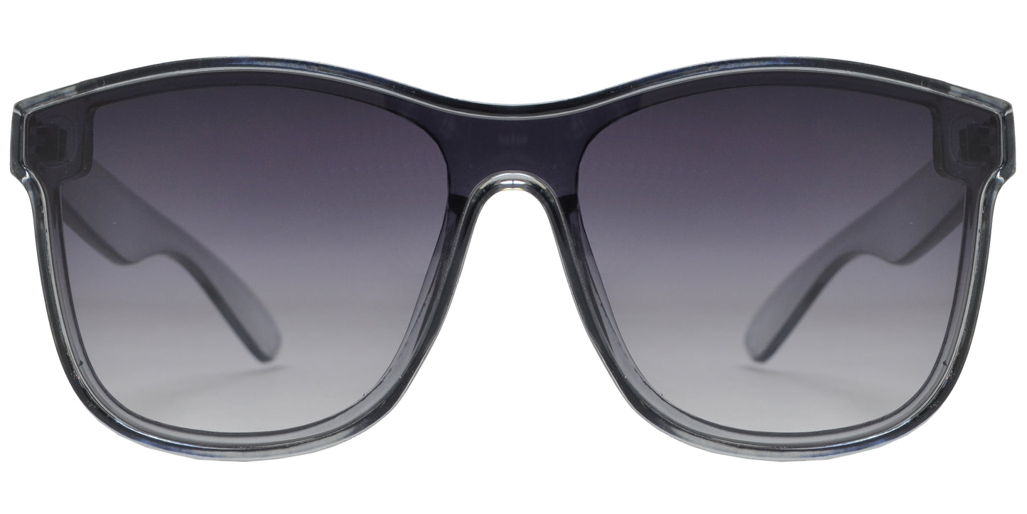 8932 - One Piece Lens Plastic Sunglasses