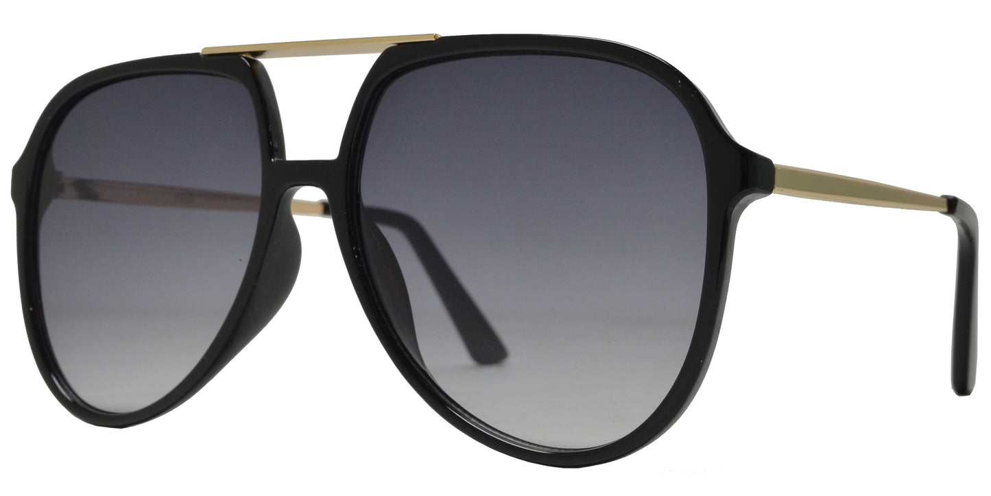 8928 - Flat Top Plastic Sunglasses