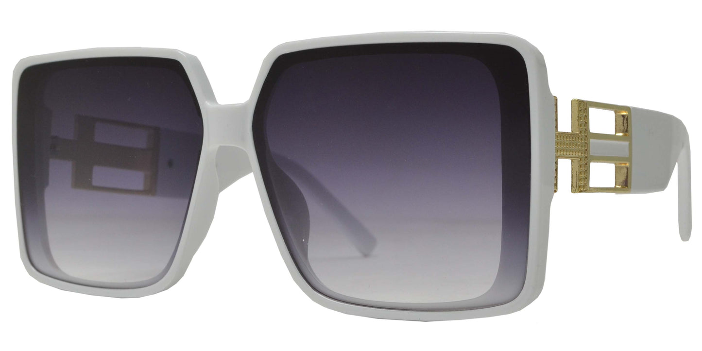 5194 - Square Flat Lens Plastic Sunglasses