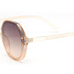 8987 - Round Plastic Sunglasses with Flat Lens