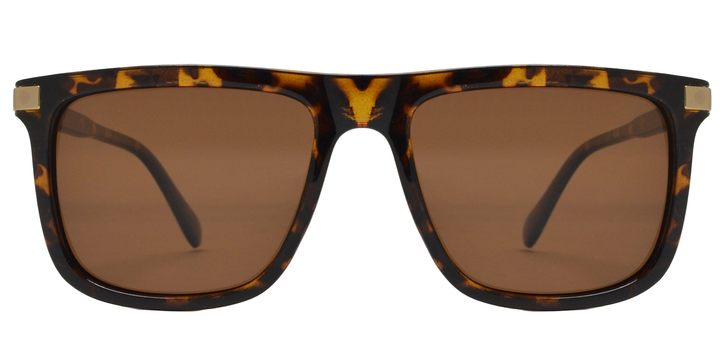 PL 8940 - Polarized Flat Top Plastic Sunglasses
