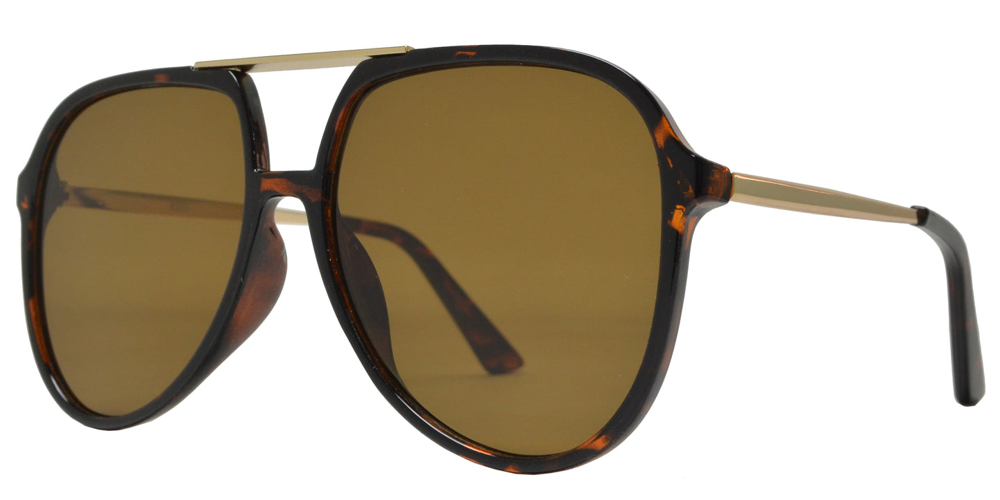 8928 - Flat Top Plastic Sunglasses