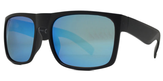 PL 7633 RVC - Square Sport Plastic Polarized Sunglasses with Color Mirror Lens