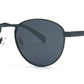 PL 3970 Metal Polarized Faux Wood Plastic Temple Sunglasses