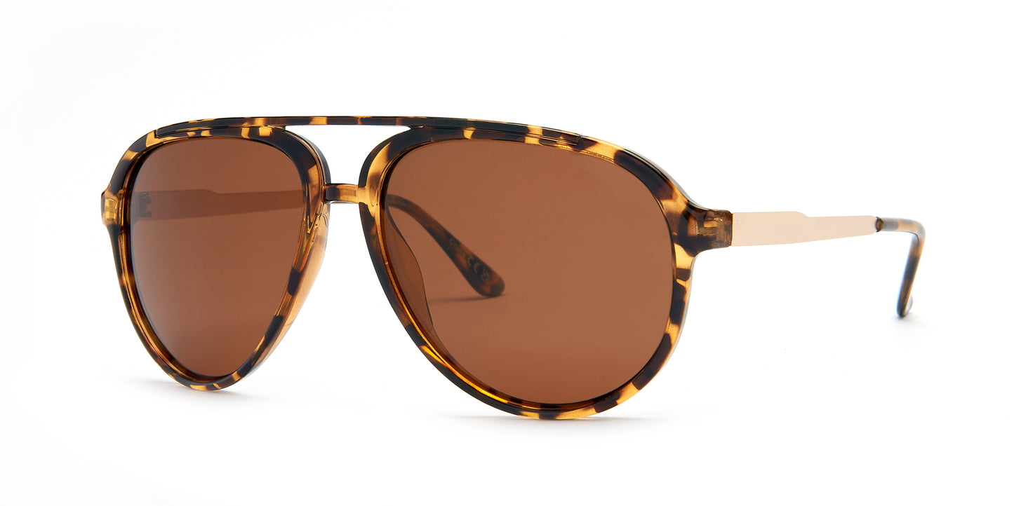 PL Escape - Polarized Aviator Plastic Sunglasses