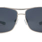 PL 3939 - Men's XL Oversized Rectangular Polarized Metal Sunglasses